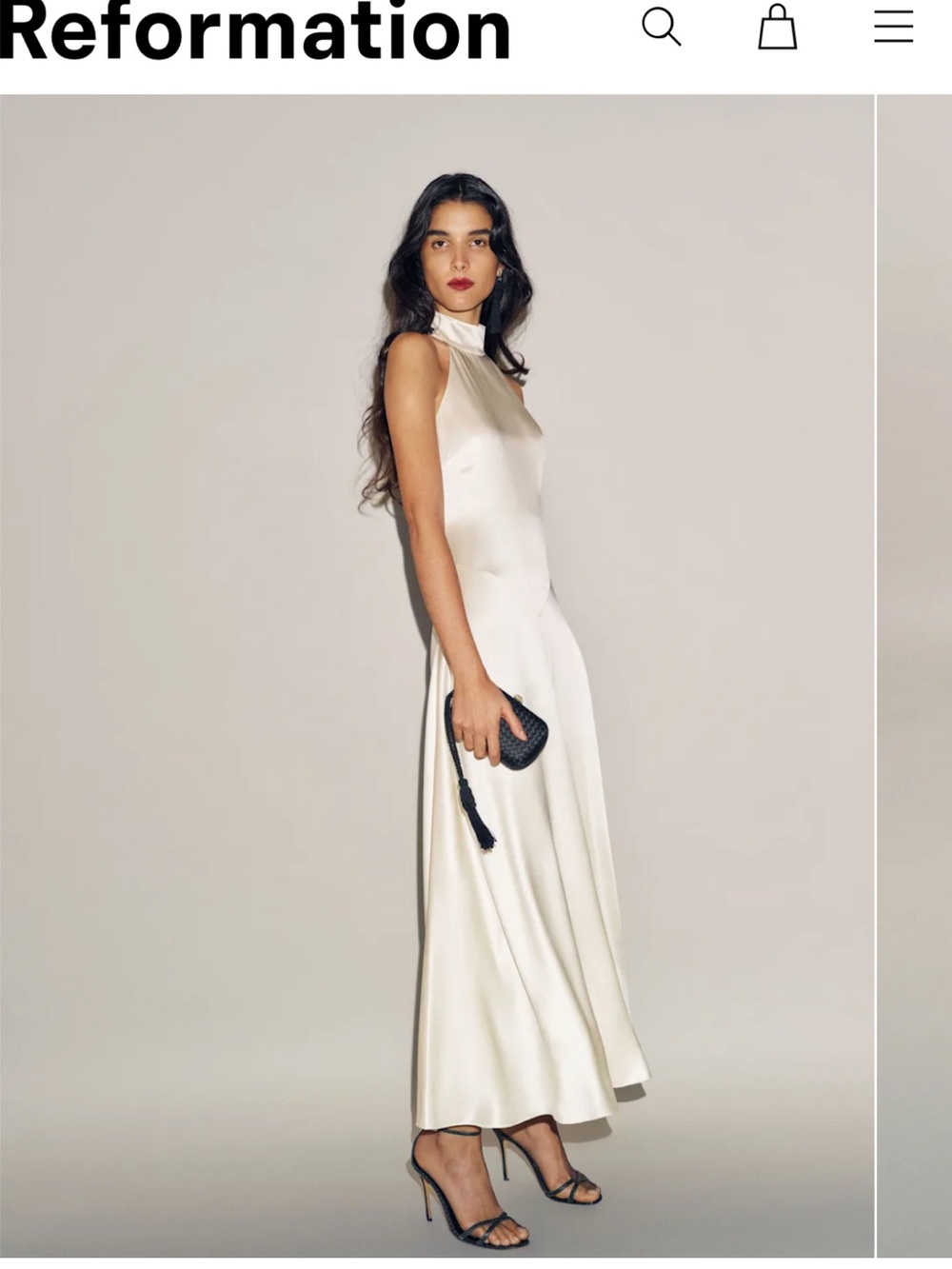 Reformation Katelyn silk dress
